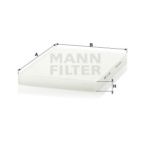 Фильтр салона MANN-FILTER CU 2882